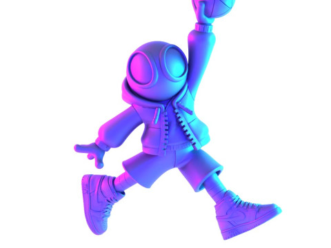 3D Printing Spiderman Air 1 Chibi toy Modelo 3D