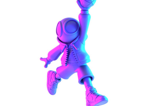 3D Printing Spiderman Air 1 Chibi toy Modelo 3D