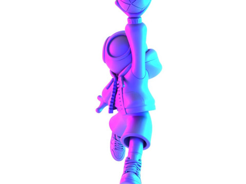 3D Printing Spiderman Air 1 Chibi toy Modelo 3D
