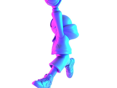 3D Printing Spiderman Air 1 Chibi toy Modelo 3D