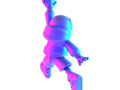 3D Printing Spiderman Air 1 Chibi toy Modelo 3D