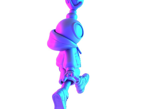 3D Printing Spiderman Air 1 Chibi toy Modelo 3D
