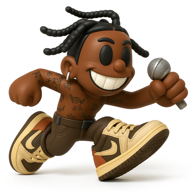 3D Printing Travis Scott Air 1 Low Cartoon toy 3D Model .c4d .max .obj .3ds .fbx .stl .blend 