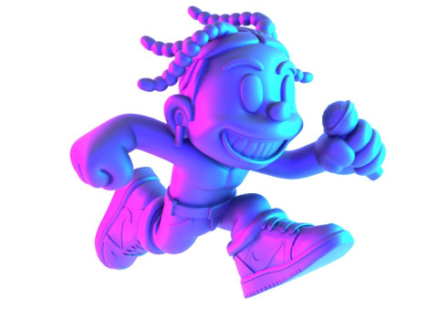 3D Printing Travis Scott Air 1 Low Cartoon toy 3D Model