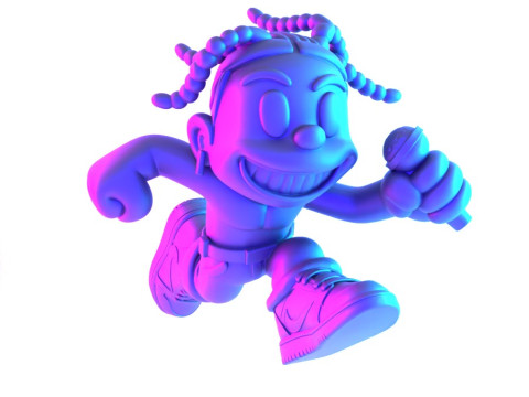 3D Printing Travis Scott Air 1 Low Cartoon toy 3D Model