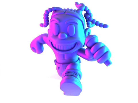3D Printing Travis Scott Air 1 Low Cartoon toy 3D Model