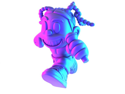 3D Printing Travis Scott Air 1 Low Cartoon toy 3D Model