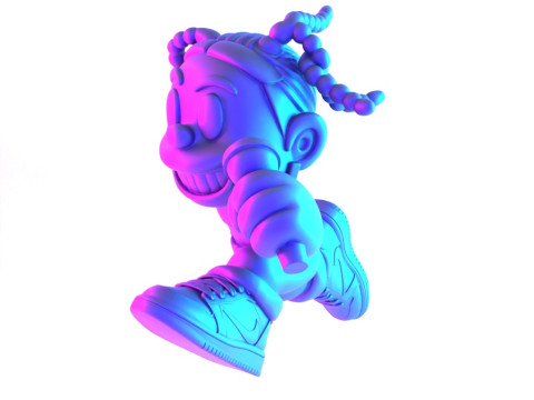 3D Printing Travis Scott Air 1 Low Cartoon toy 3D Model