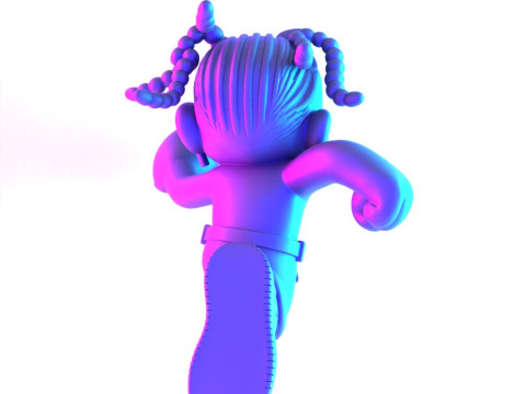 3D Printing Travis Scott Air 1 Low Cartoon toy 3D Model
