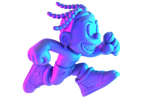 3D Printing Travis Scott Air 1 Low Cartoon toy 3D Model