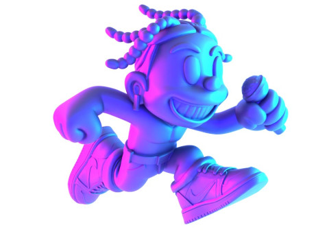 3D Printing Travis Scott Air 1 Low Cartoon toy 3D Model