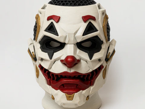 Brinquedo de busto Joker Cyberpunk com impress&atilde;o 3D Modelo 3D