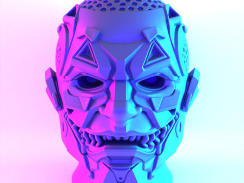 3D Printing Joker Cyberpunk Bust toy 3Dモデル