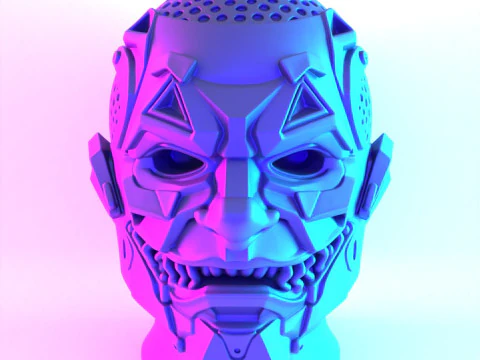 3D Printing Joker Cyberpunk Bust toy 3D Model