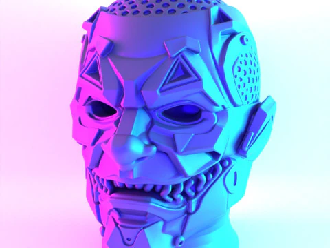 3D Printing Joker Cyberpunk Bust toy 3D Model