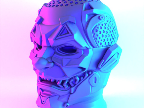3D Printing Joker Cyberpunk Bust toy 3Dモデル