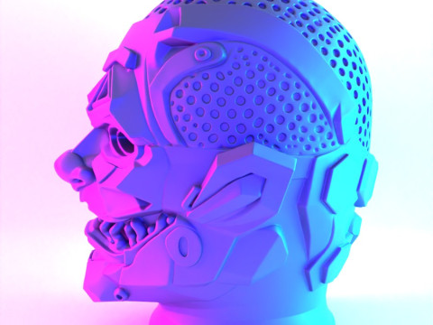 3D Printing Joker Cyberpunk Bust toy 3Dモデル