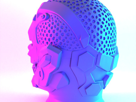 3D Printing Joker Cyberpunk Bust toy 3Dモデル