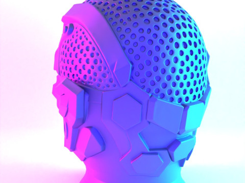 3D Printing Joker Cyberpunk Bust toy 3Dモデル