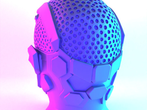 3D Printing Joker Cyberpunk Bust toy 3Dモデル