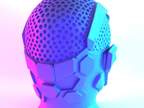 3D Printing Joker Cyberpunk Bust toy 3Dモデル