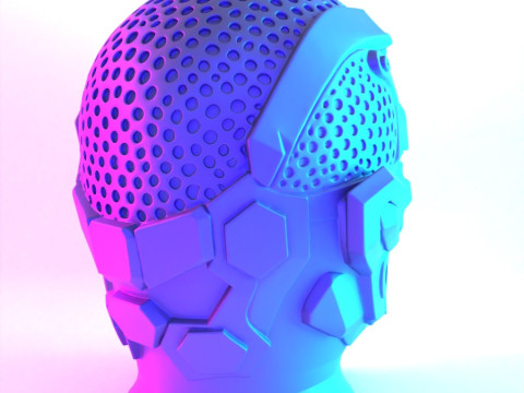 3D Printing Joker Cyberpunk Bust toy 3Dモデル