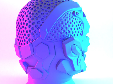 3D Printing Joker Cyberpunk Bust toy 3Dモデル