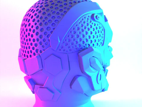 3D Printing Joker Cyberpunk Bust toy 3D Model
