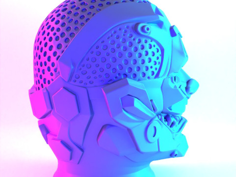 3D Printing Joker Cyberpunk Bust toy 3Dモデル