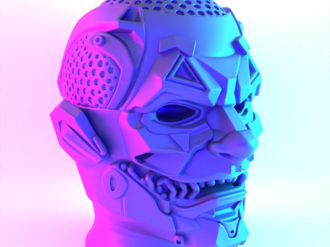 3D Printing Joker Cyberpunk Bust toy 3Dモデル