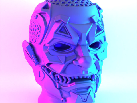 3D Printing Joker Cyberpunk Bust toy 3Dモデル