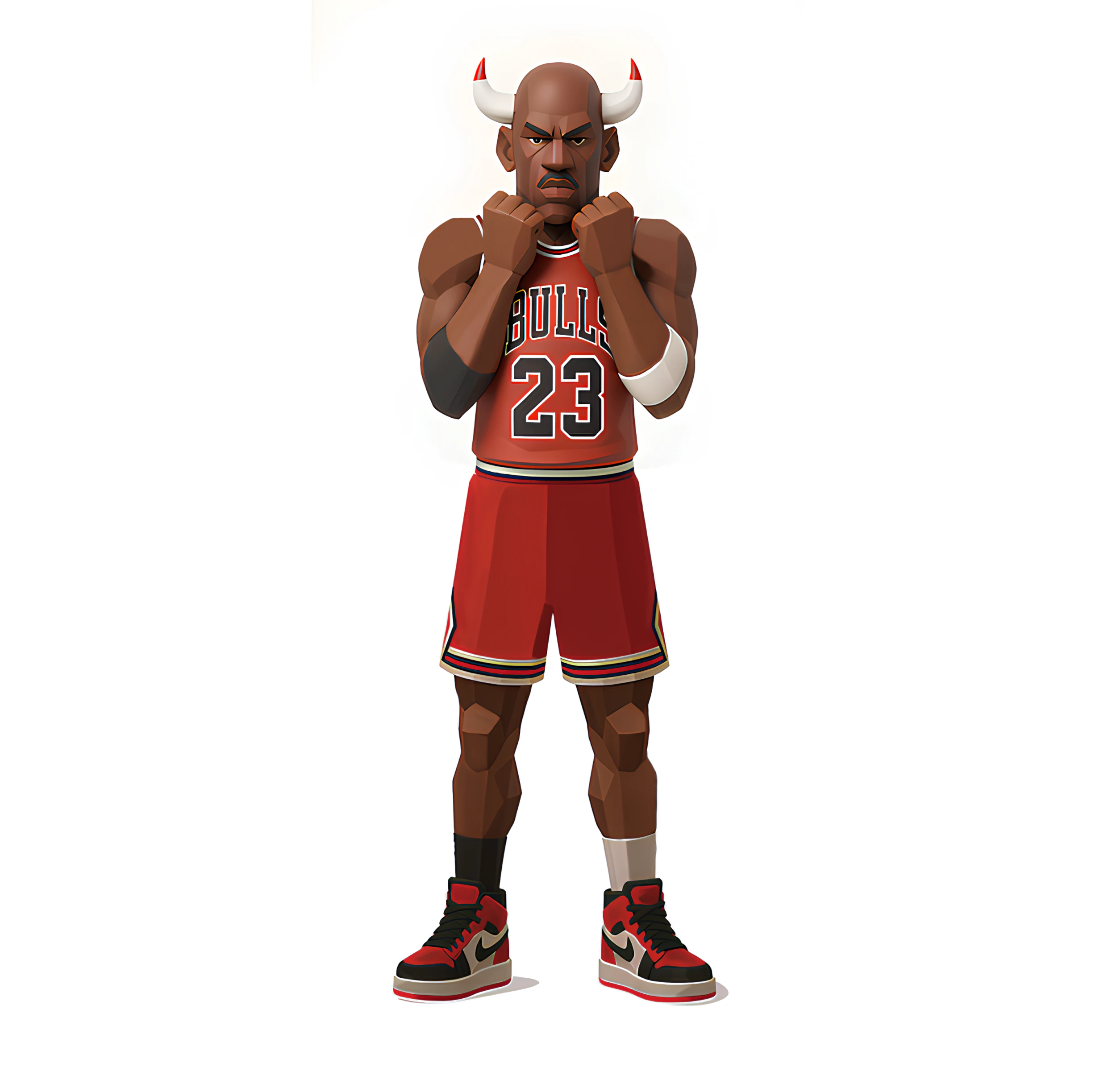 3D Printing Bulls Michael Air 1 toy 3D Model .c4d .max .obj .3ds .fbx .stl .blend 