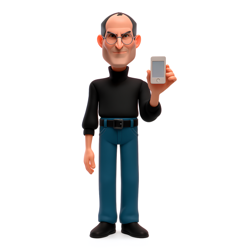 3D Printing Minimalist Steve Jobs toy Modello 3D .c4d .max .obj .3ds .fbx .stl .blend 