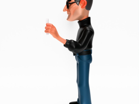 3D Printing Minimalist Steve Jobs toy Modello 3D