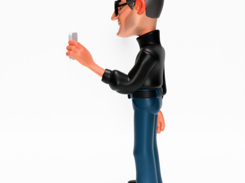 3D Printing Minimalist Steve Jobs toy Modello 3D