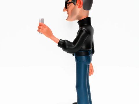 3D Printing Minimalist Steve Jobs toy 3D Model