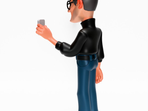 3D Printing Minimalist Steve Jobs toy Modello 3D