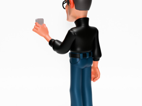 3D Printing Minimalist Steve Jobs toy Modello 3D
