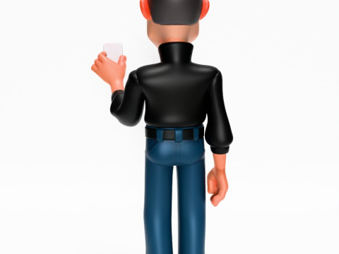 3D Printing Minimalist Steve Jobs toy Modello 3D