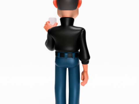 3D Printing Minimalist Steve Jobs toy Modello 3D