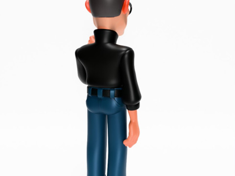 3D Printing Minimalist Steve Jobs toy Modello 3D