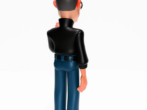 3D Printing Minimalist Steve Jobs toy 3D Model