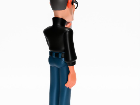 3D Printing Minimalist Steve Jobs toy Modello 3D
