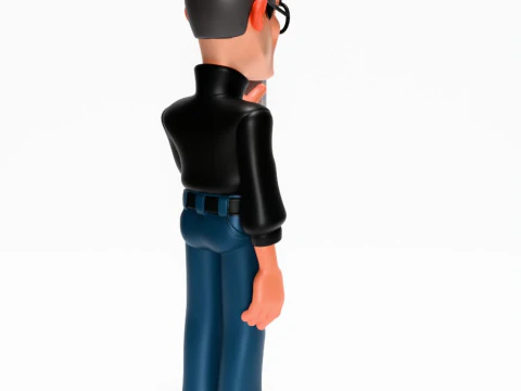 3D Printing Minimalist Steve Jobs toy 3D Model