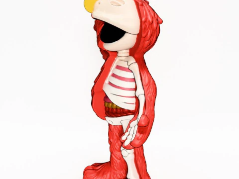 3D Printing Dissected Elmo toy 3D Model