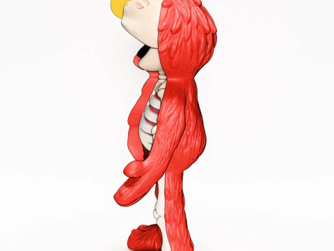 3D Printing Dissected Elmo toy 3D Model