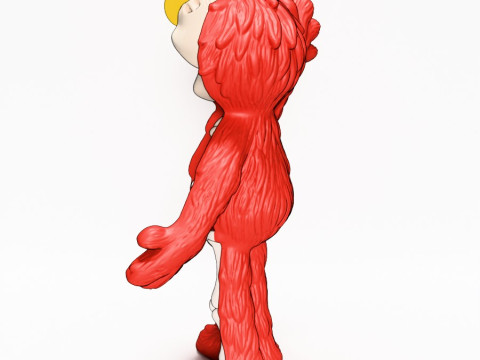 3D Printing Dissected Elmo toy Model 3D
