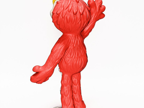 3D Printing Dissected Elmo toy Model 3D