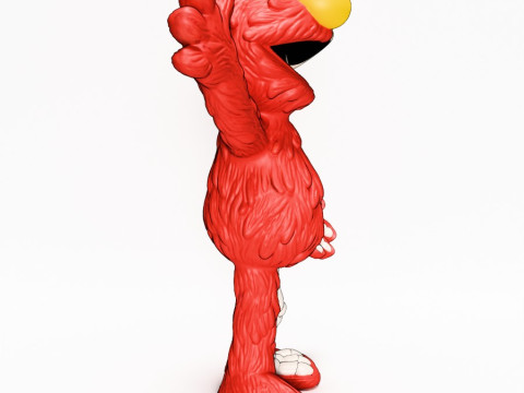 3D Printing Dissected Elmo toy Model 3D