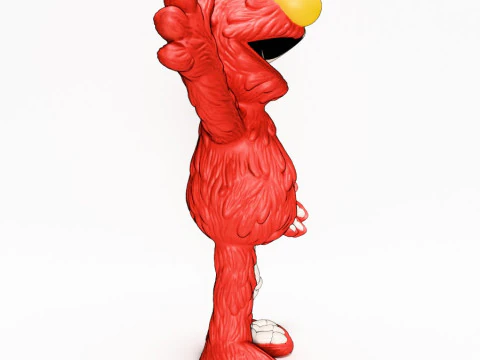 3D Printing Dissected Elmo toy 3D Model